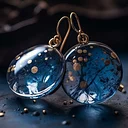 Spooky Resin Earrings and Keychains for Teens
