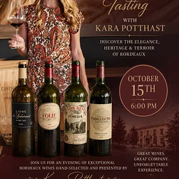 Bordeaux tasting with Kara Potthast