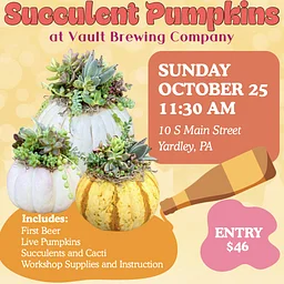 Succulent Pumpkins with Plant Haus Market