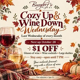Cozy Up & Wine Down Wednesdays