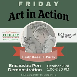 Art in Action: Using an Encaustic Pen with Cindy Rodella-Purdy
