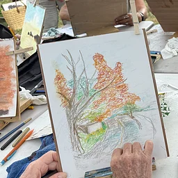 Pastel for Beginners at the Yarmouth Farmers Market