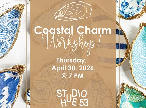 Coastal Charm Workshop: Oyster Shell Tray Art