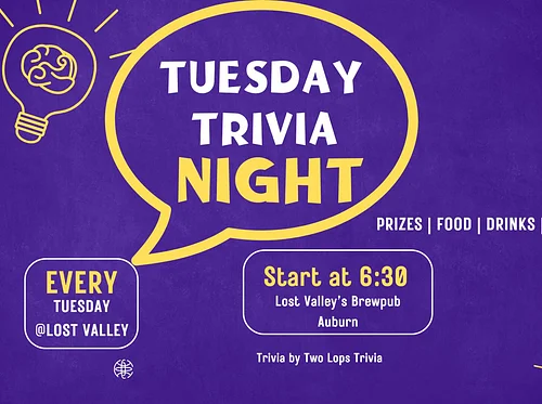 Tuesday Trivia Night at Lost Valley