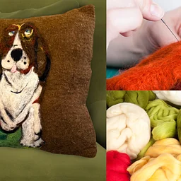 Needle Felted Pillows