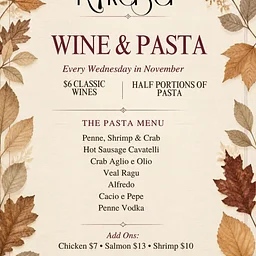 Rikasa – Wine & Pasta Wednesday