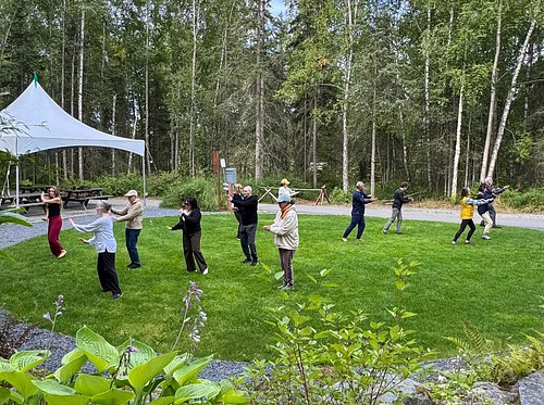 Tai Chi in the Garden