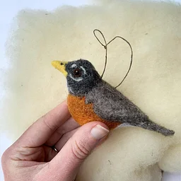 Needle Felting: Bird of the Month: American Robin with Erin Carlson