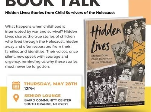 Author Book Talk: Hidden Lives: Stories from Child Survivors of the Holocaust