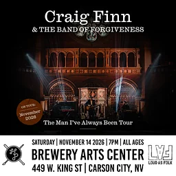 Loud As Folk & The Holland Project Present: An Evening with Craig Finn & the Band of Forgiveness | Saturday | November 14th 2026