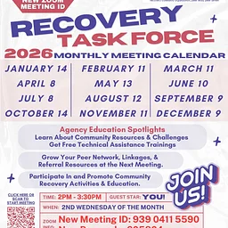 Recovery Task Force Monthly Meetings