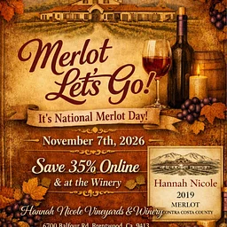 November 7th, 2026🍷Celebrate National Merlot Day with Us!🍷