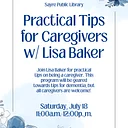 Practical Tips for Caregivers w/ Lisa Baker