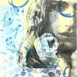 Experimenting with Watercolor Paint, Image Transfers, and Collage