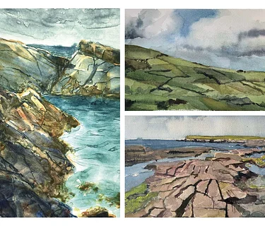 Watercolors & Monotypes: County Mayo, Ireland