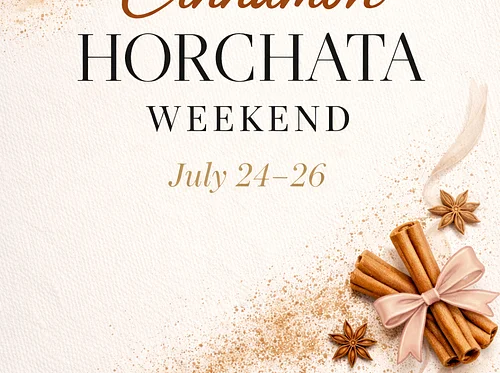 Cinnamon Horchata Weekend!