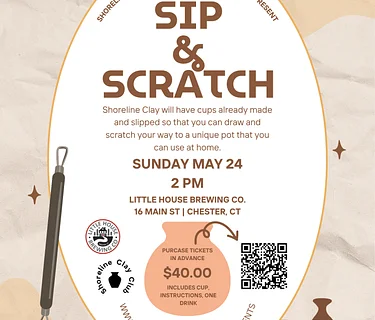 Sip & Scratch hosted by the Shoreline Clay Club