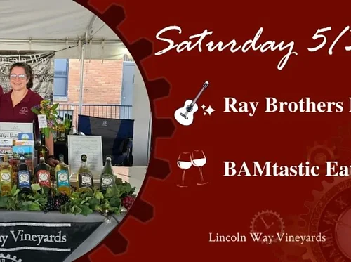 Saturday Tunes and Food with Ray Brothers Duo and BAMtastic Eatz