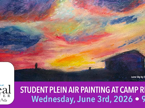Student Plein Air Painting at Camp Rhodora