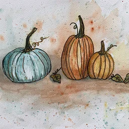 Pumpkin Watercolor Class