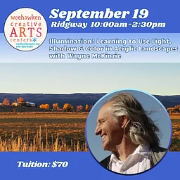 Illumination! Learning to Use Light, Shadow & Color in Acrylic Landscapes with Wayne McKinzie