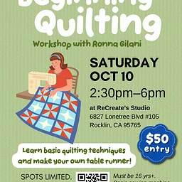 Beginning Quilting Workshop with Ronna