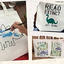 Hilliard Tote-ally Dino-mite Diy Tote Bag