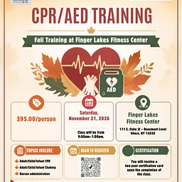 CPR/AED Training at Finger Lakes Fitness Center