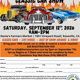 Cool September Morning Classic Car Show
