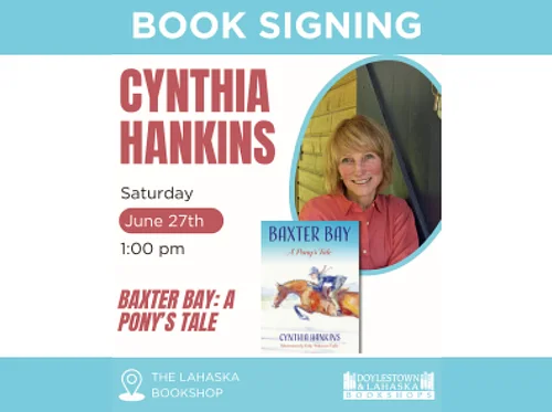 Author Cynthia Hankins at Lahaska Bookshop