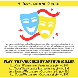 Playreading Group: "The Crucible" by Arthur Miller (Act Three)