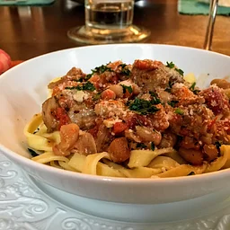 Veal Ragu in a Bolognese Sauce over Fresh Pasta (1)