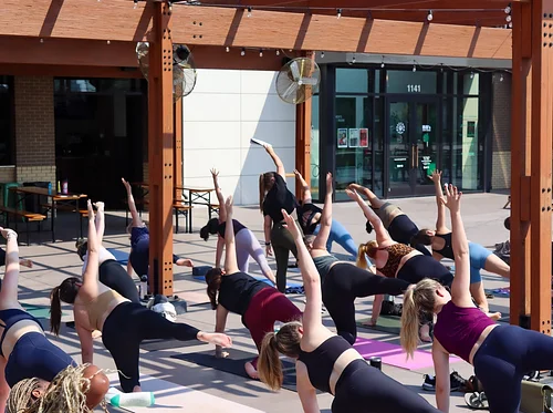 Outdoor Yoga at Rosecomb Beer Garden