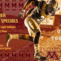 Gopher Game Day Specials at the Boxcar Bar