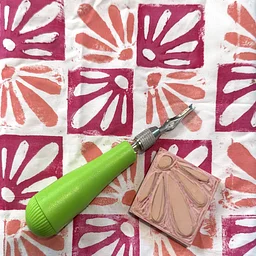 Carve, Ink, Repeat: The Rhythm of Textile Block Printing Workshop with Kate Kryder