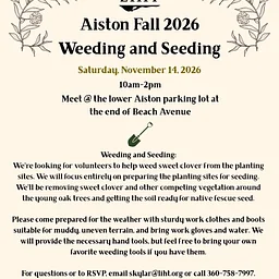 November 14, 2026 Aiston Work Party