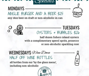 Weeknight Specials