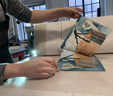 Parent & Child Monotype with Stencils | Jasper & Craig Mains