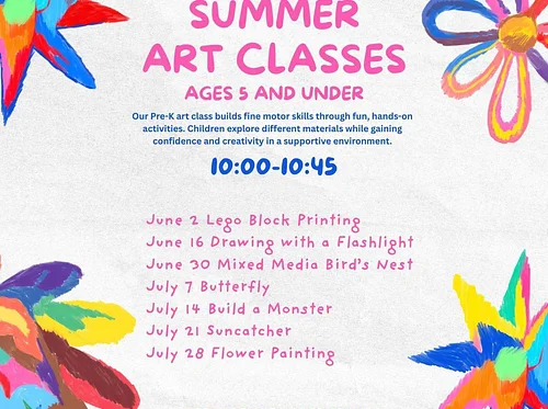 Pre-K Summer Art Classes