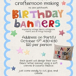 Birthday Banner Crafternoon