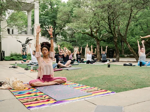 Yoga on the Herb Terrace