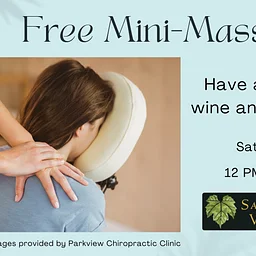 Wine and Unwind- Free Mini-Massages!