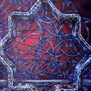 a loom, a fence, a wire, a thread