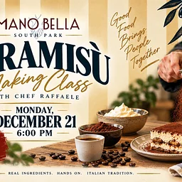 Tiramisu Class: "Fatto a Mano" with Chef Raffaele