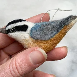 Needle Felting: Bird of the Month: Red Breasted Nuthatch with Erin Carlson