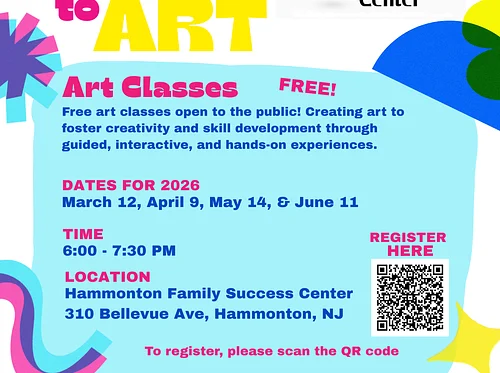 Noyes Access to Art workshops at the Hammonton Family Success Center