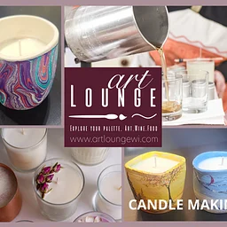 Candle Making Workshop, paint & create w/pressed flowers, marble & decorate