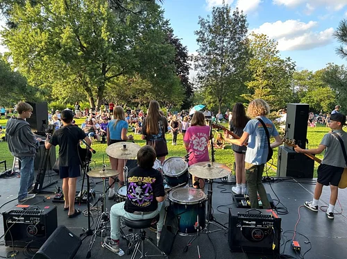 Groovin’ In The Garden with School of Rock + Sandy’s Grill & Italian Ice Food Truck
