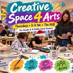 Creative Spaces for Arts After School Program Sept - December 2026