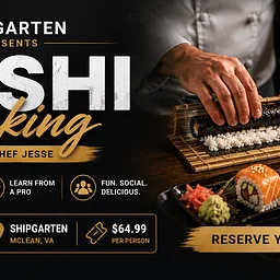 Sushi Making Class with Chef Jesse at Shipgarten